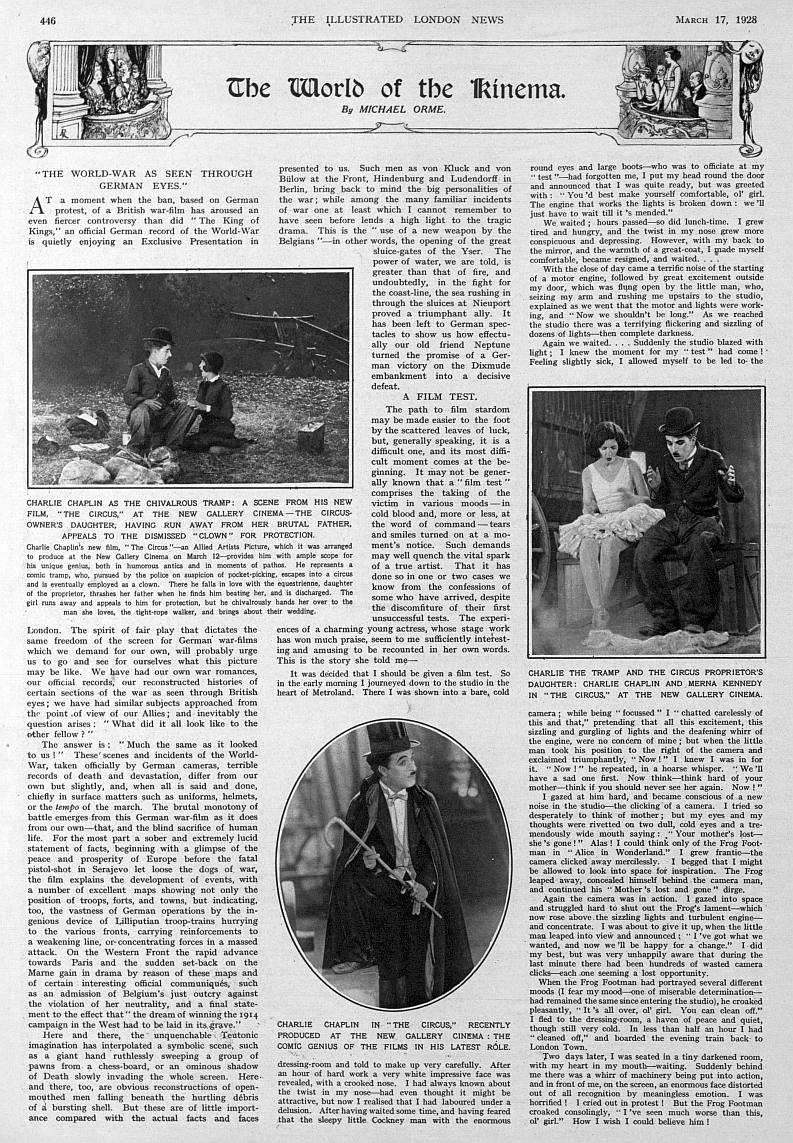 Charlie Chapman in the Circus